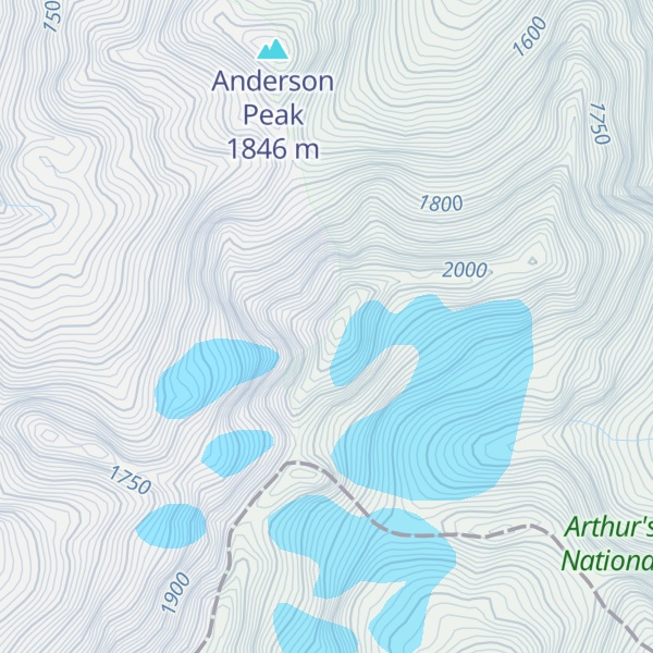 Map of Mount Armstrong