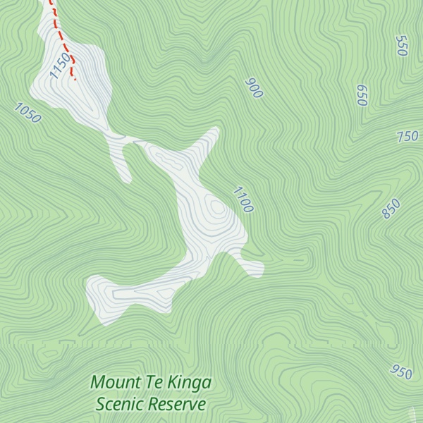 Map of Mount Te Kinga