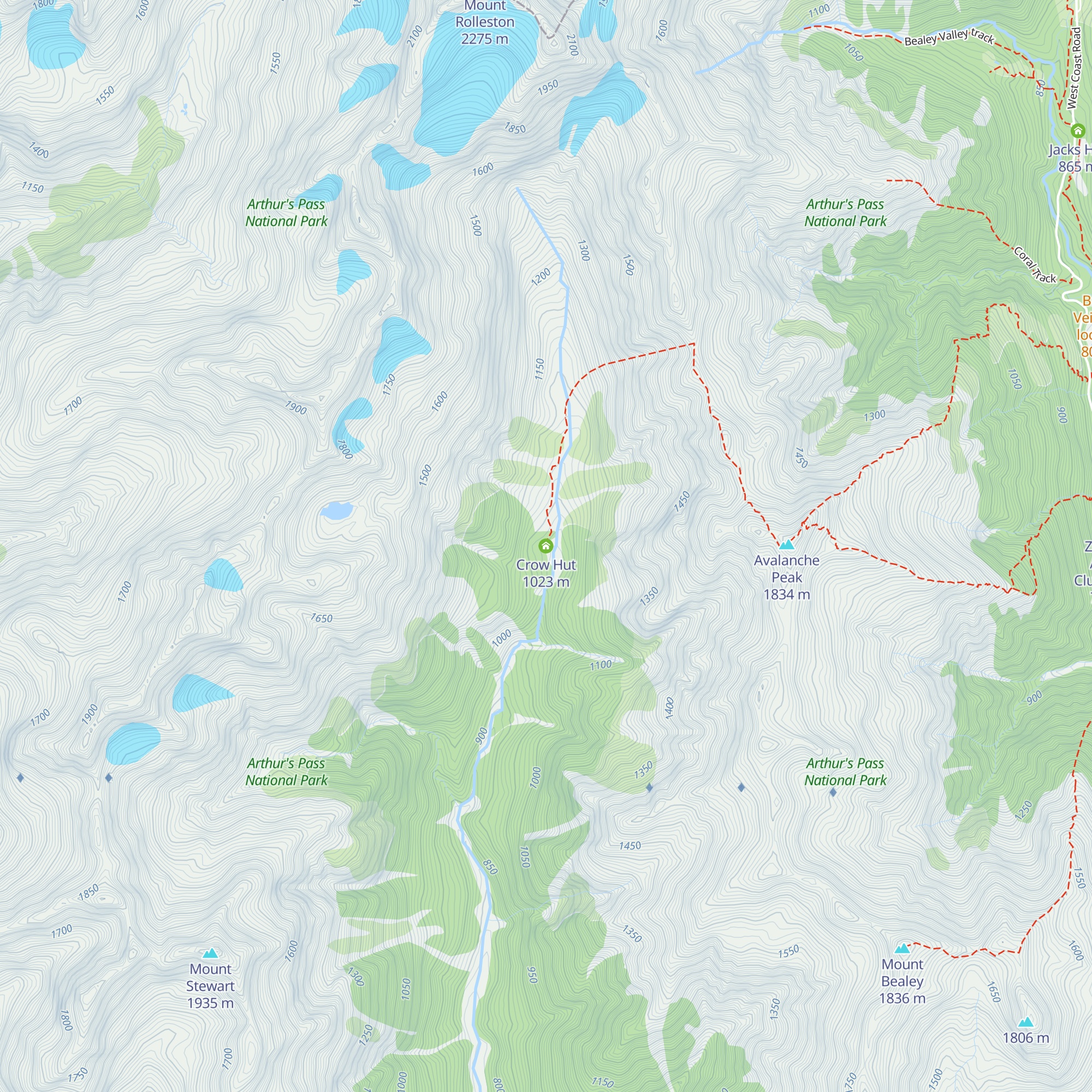Crow Hut map