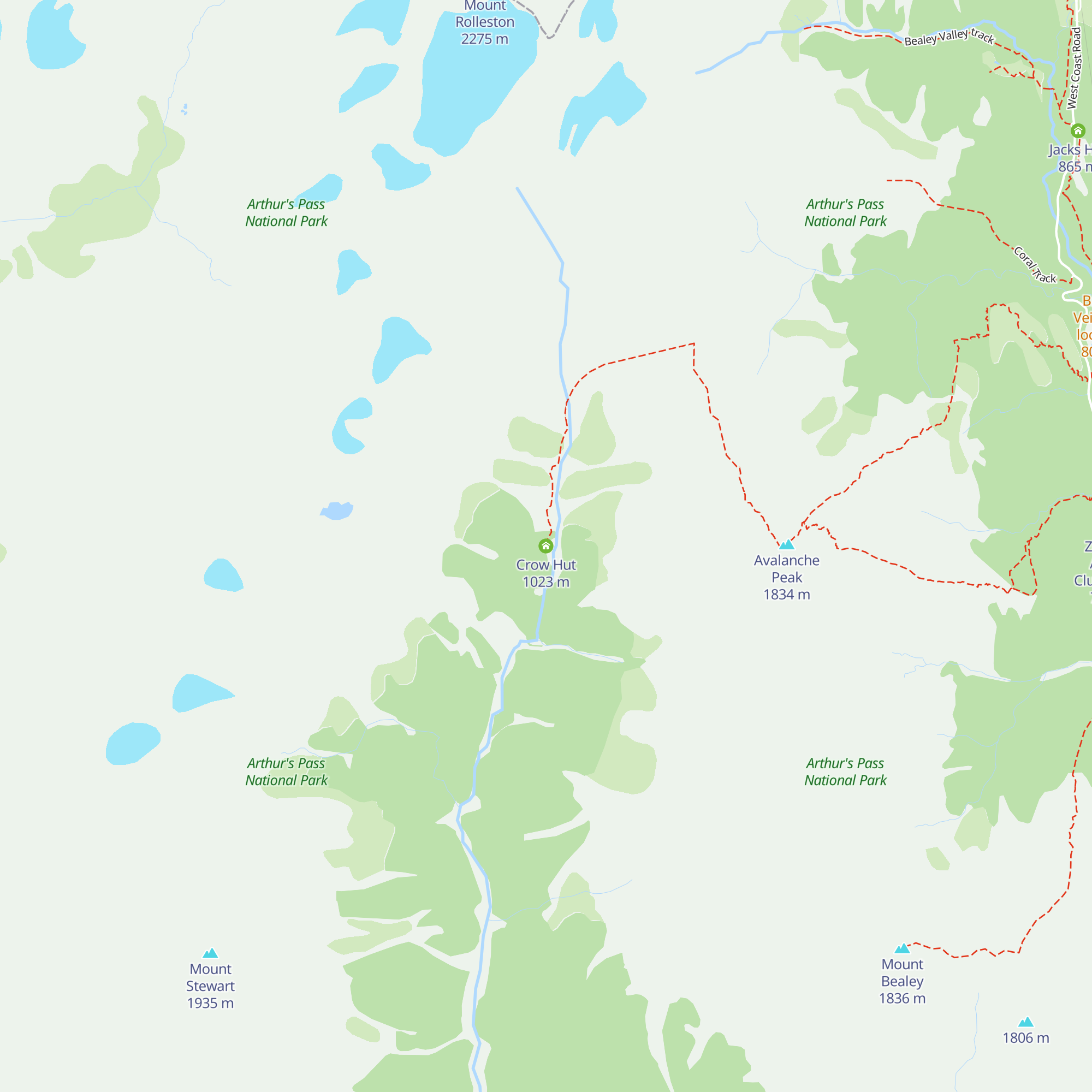 Crow Hut map
