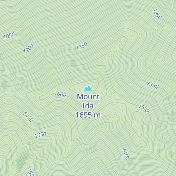 Map of Mount Ida