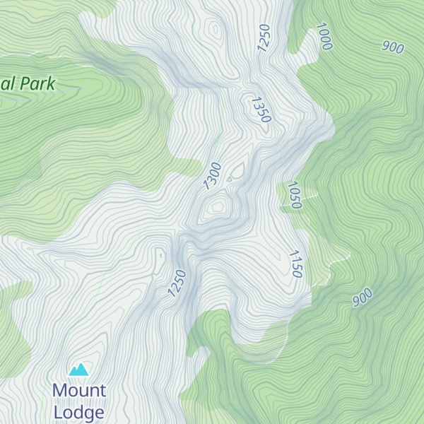 Map of Mount Ramsay