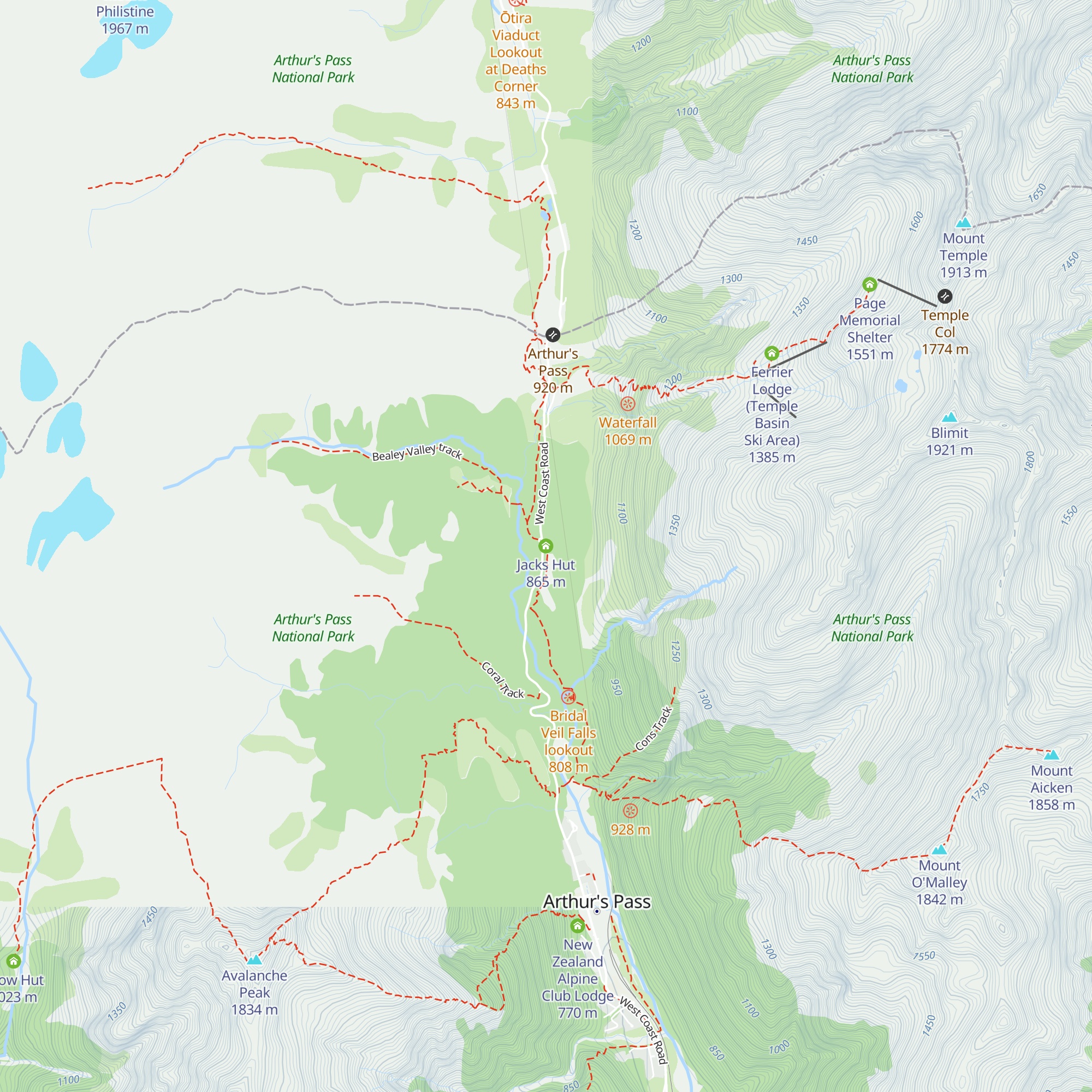 Jacks Hut map