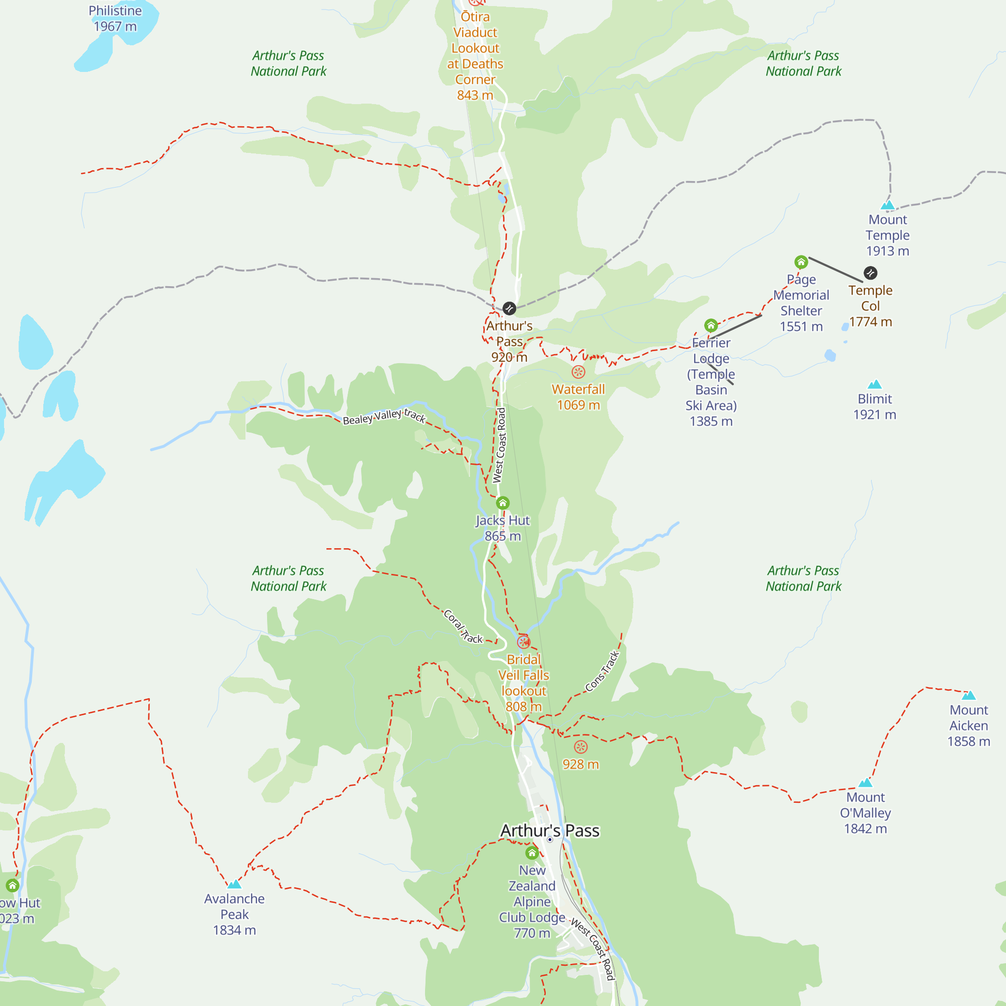 Jacks Hut map