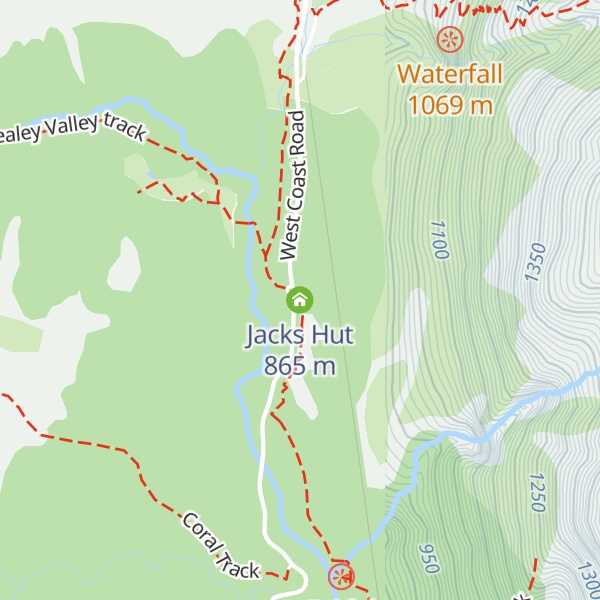 Map of Jacks Hut