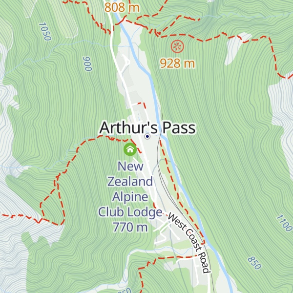 Map of DOC Visitor Centre