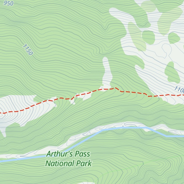 Map of Bealey Spur Hut