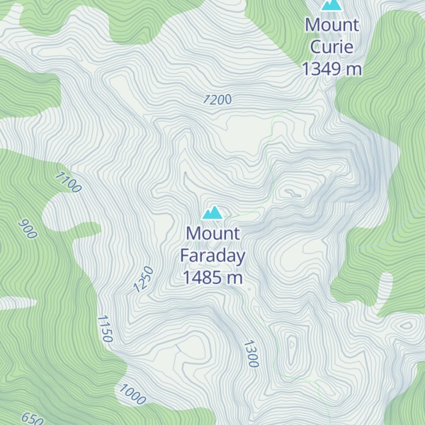 Map of Mount Faraday