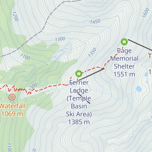 Map of Canterbury University Snow Sports Club (CUSSC) Lodge