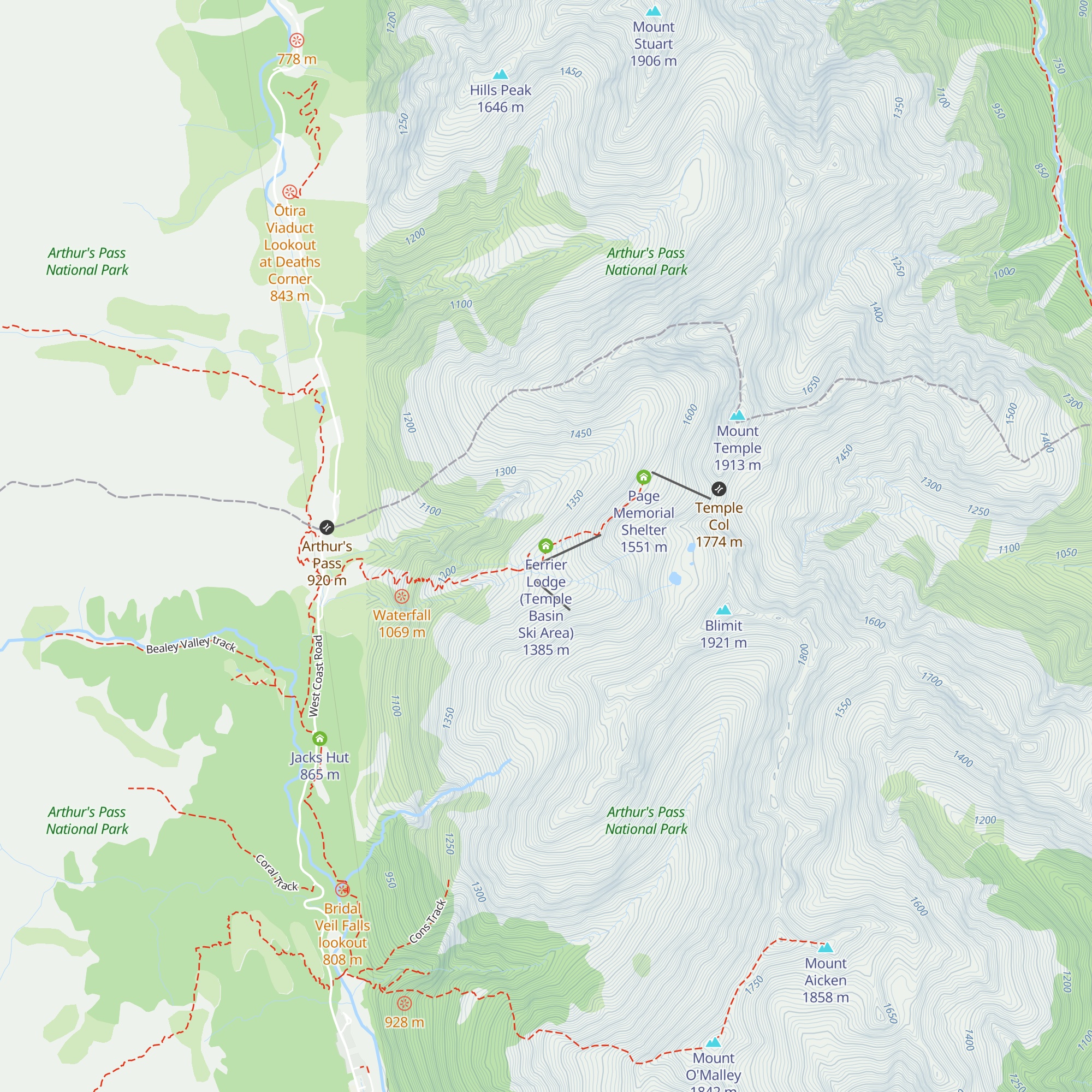 Ferrier Lodge (Temple Basin Ski Area) map