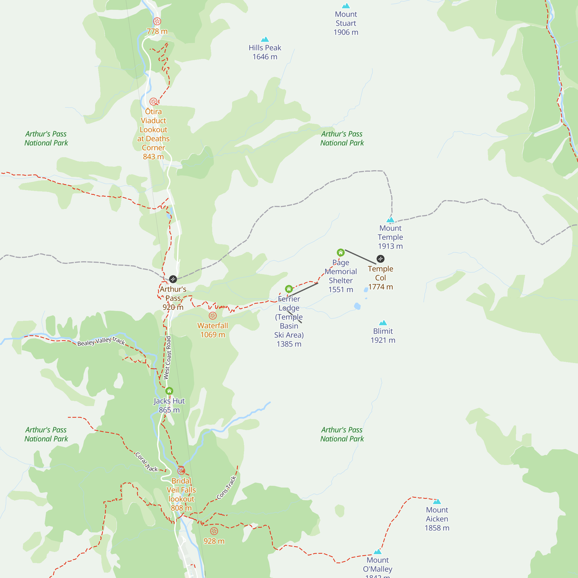 Ferrier Lodge (Temple Basin Ski Area) map