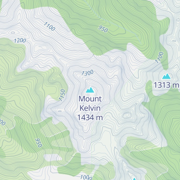 Map of Mount Kelvin