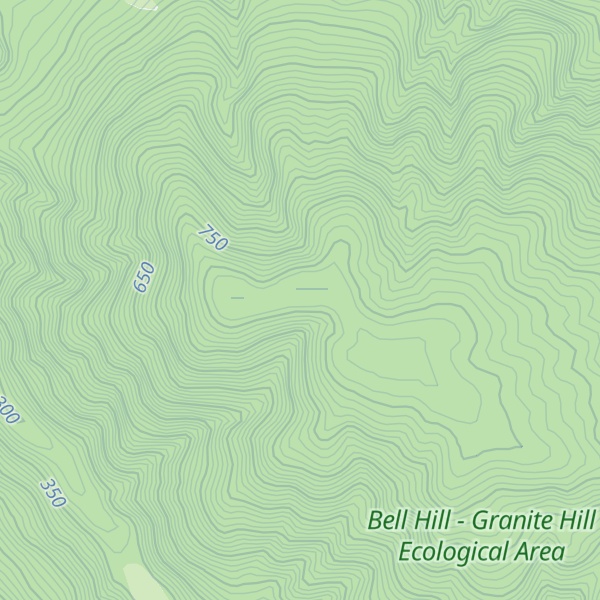 Map of Bell Hill