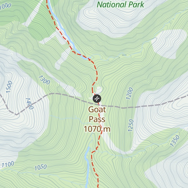 Map of Goat Pass Hut