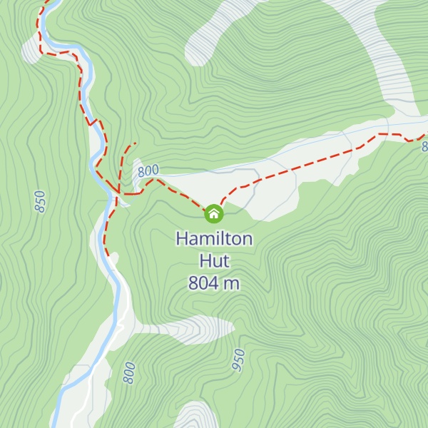 Map of Hamilton Hut