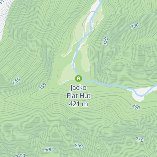 Map of Jacko Flat Hut