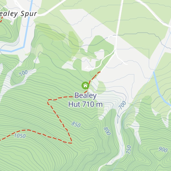 Map of Bealey Hut