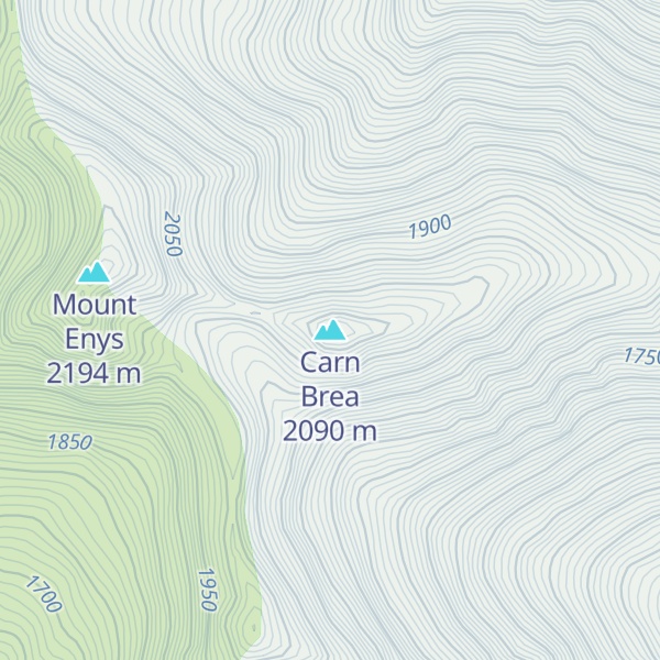 Map of Carn Brea