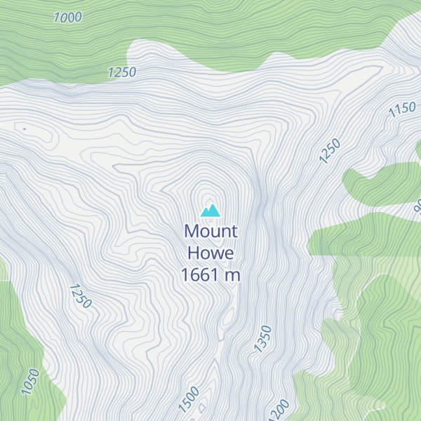 Map of Mount Howe