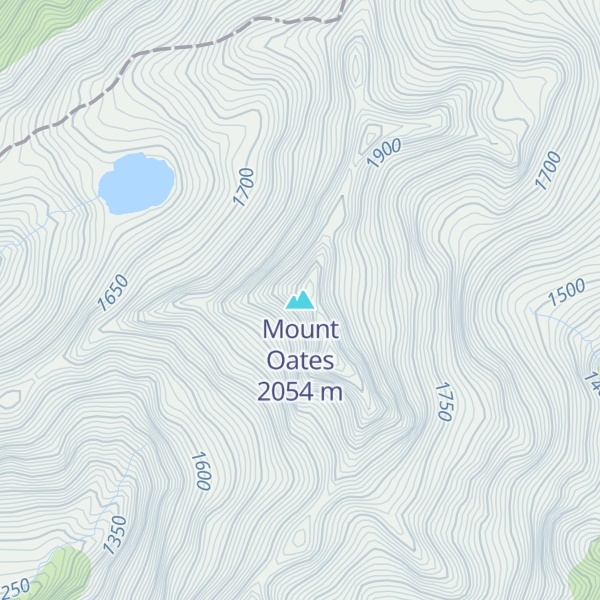Map of Mount Oates