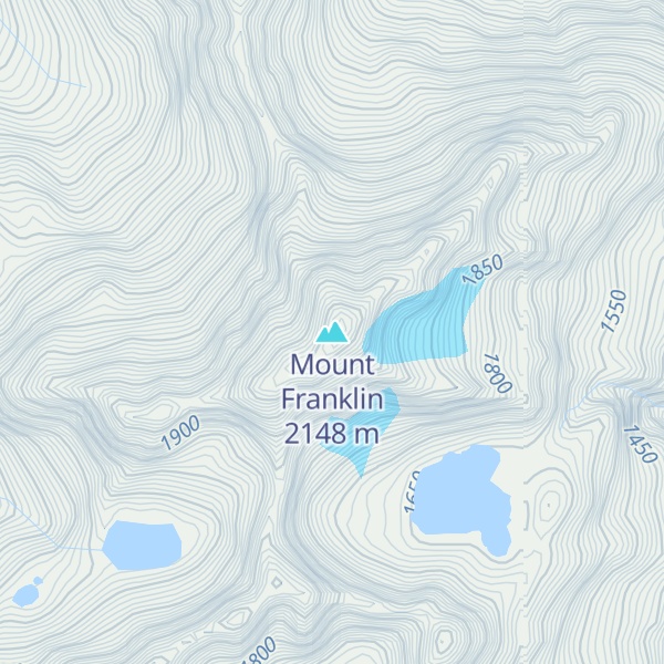Map of Mount Franklin