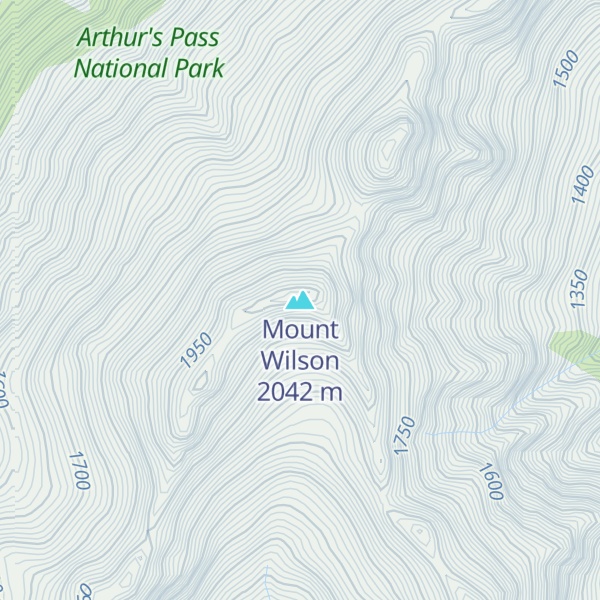 Map of Mount Wilson