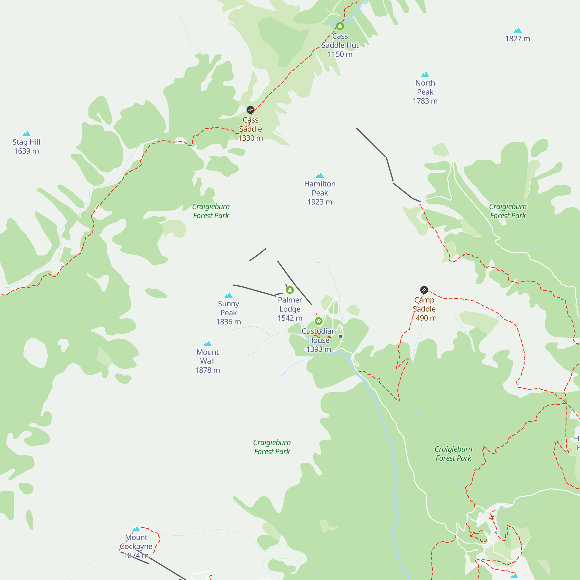 Palmer Lodge map