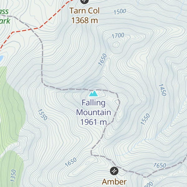 Map of Falling Mountain