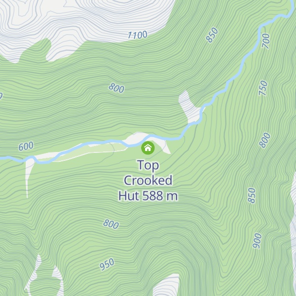 Map of Top Crooked Hut