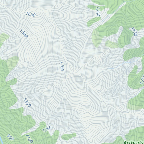 Map of Mount Foweraker