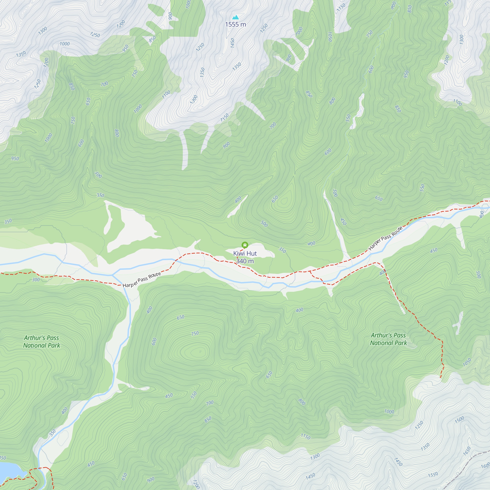 Kiwi Hut map
