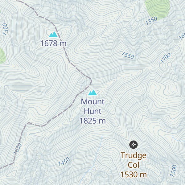 Map of Mount Hunt