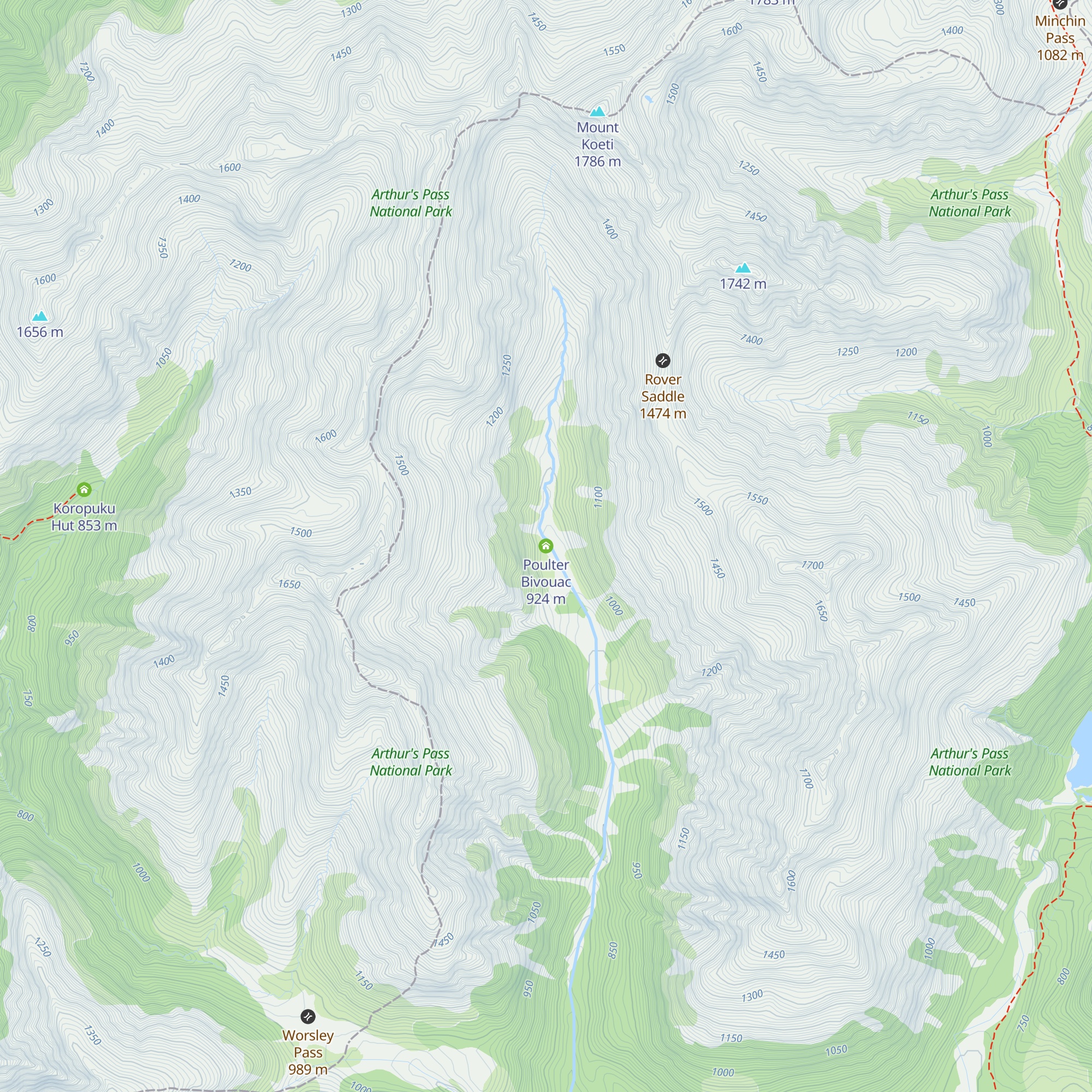Poulter Bivouac map