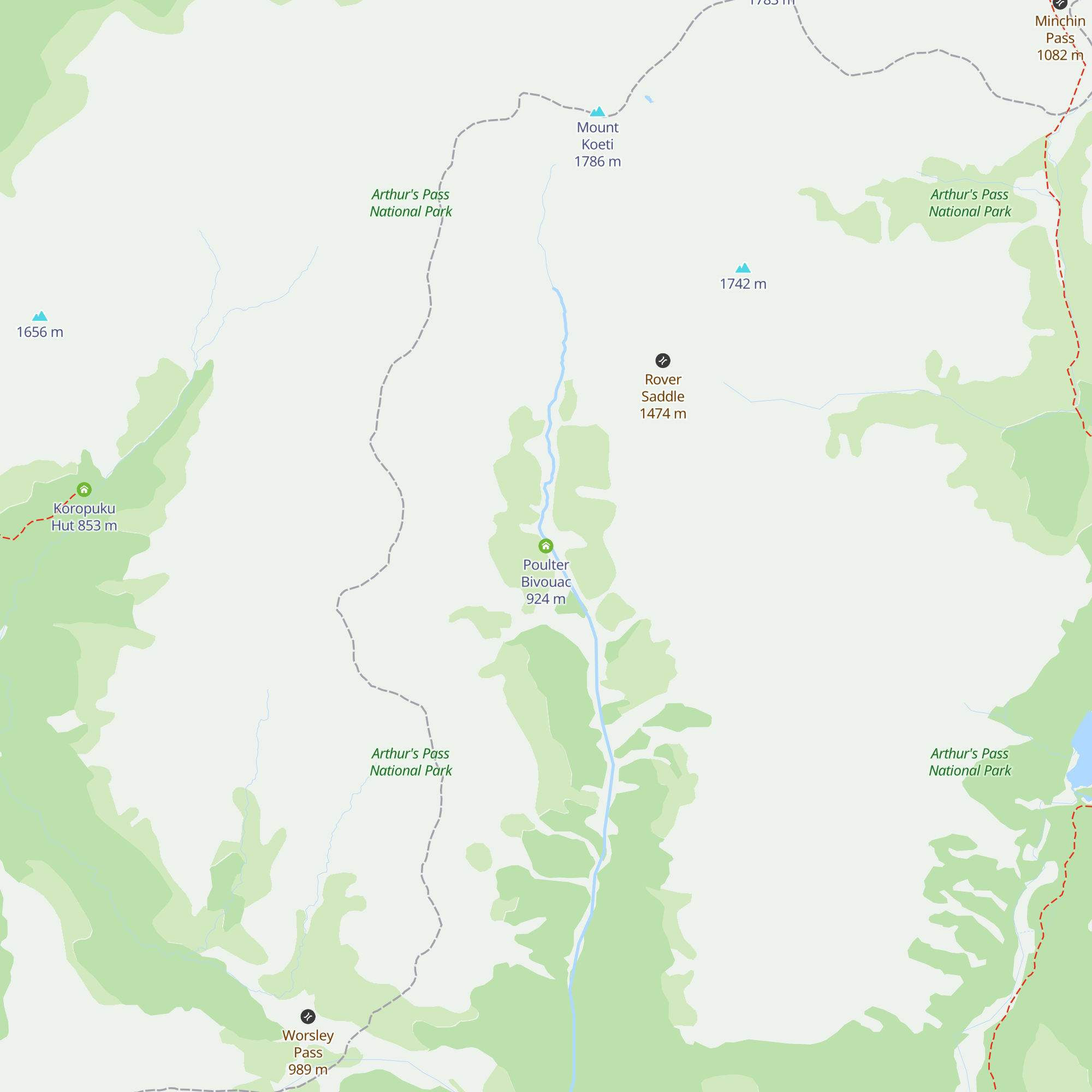Poulter Bivouac map