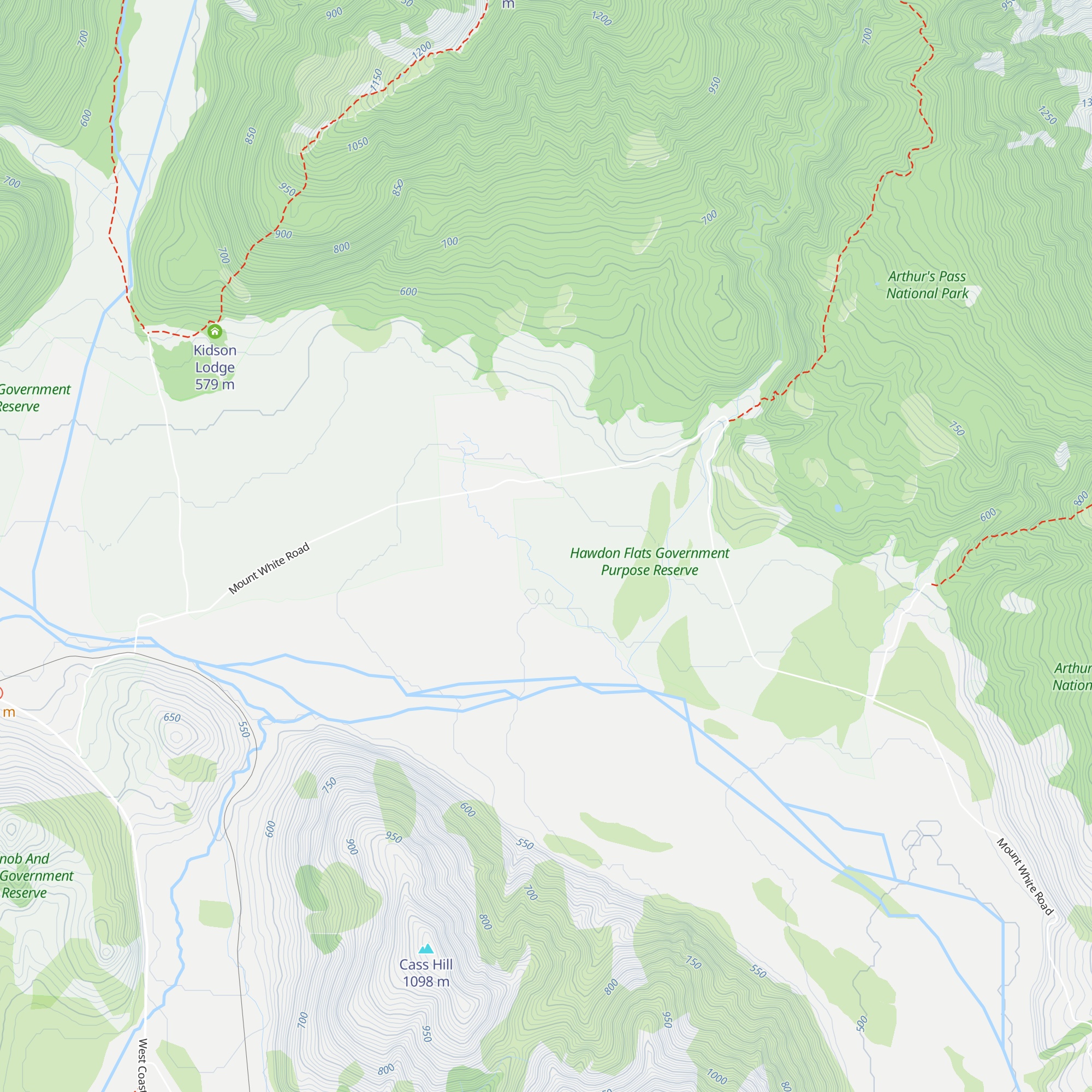 Riversdale Hut map