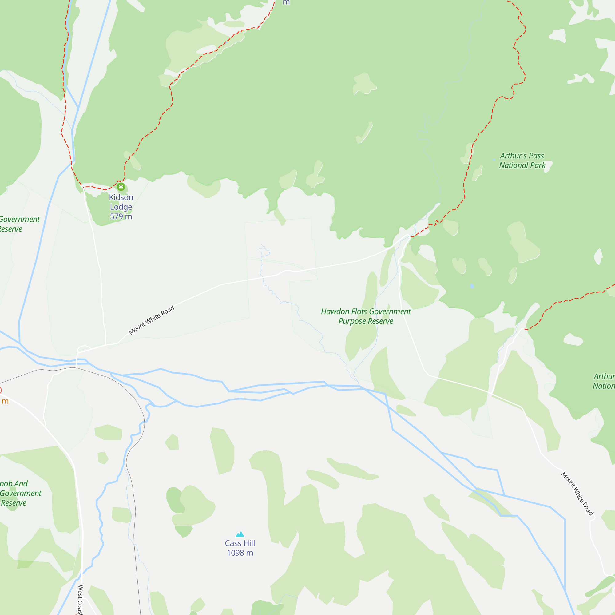 Riversdale Hut map