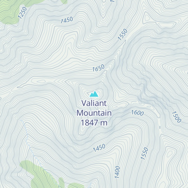 Map of Valiant Mountain