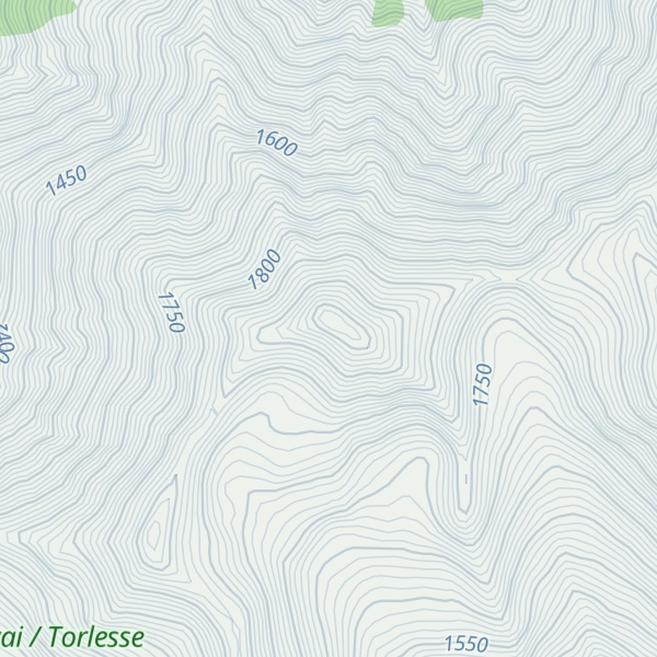 Map of Back Peak