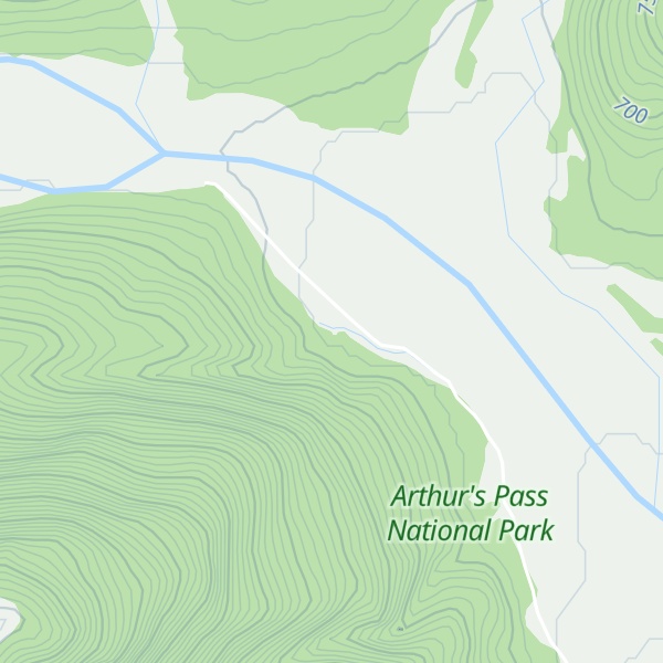 Map of Trust/Poulter Hut