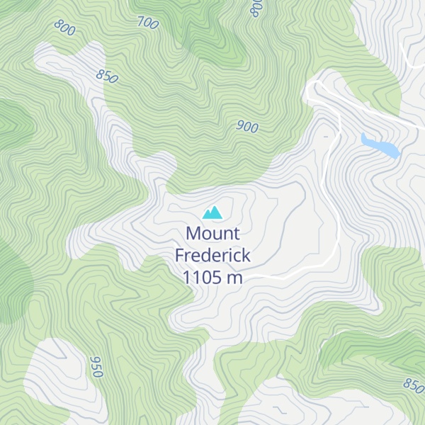 Map of Mount Frederick