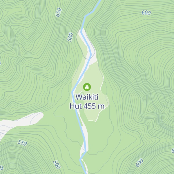 Map of Waikiti Hut