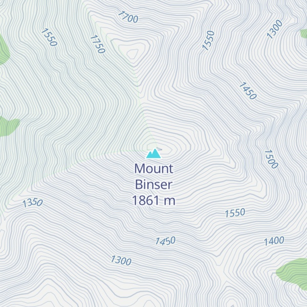 Map of Mount Binser