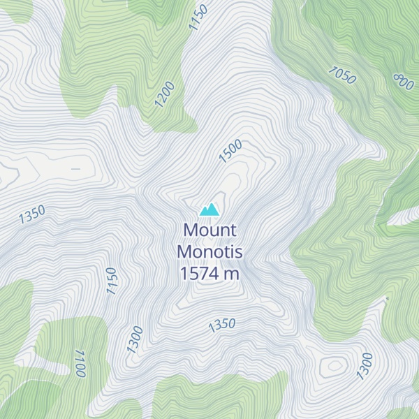 Map of Mount Monotis