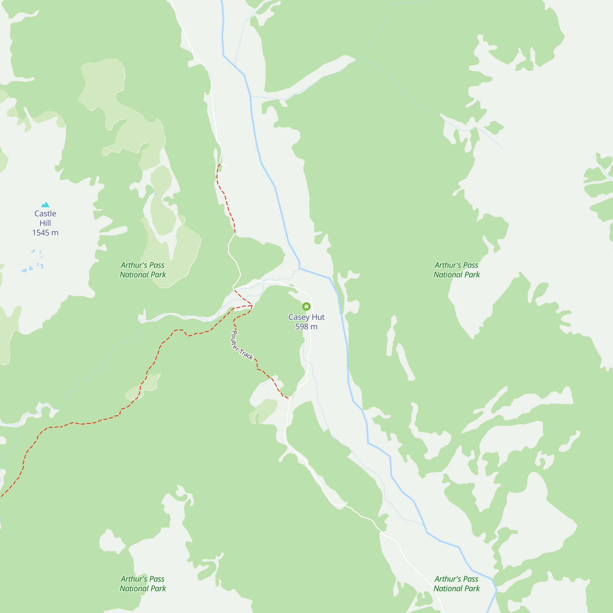 Casey Hut map