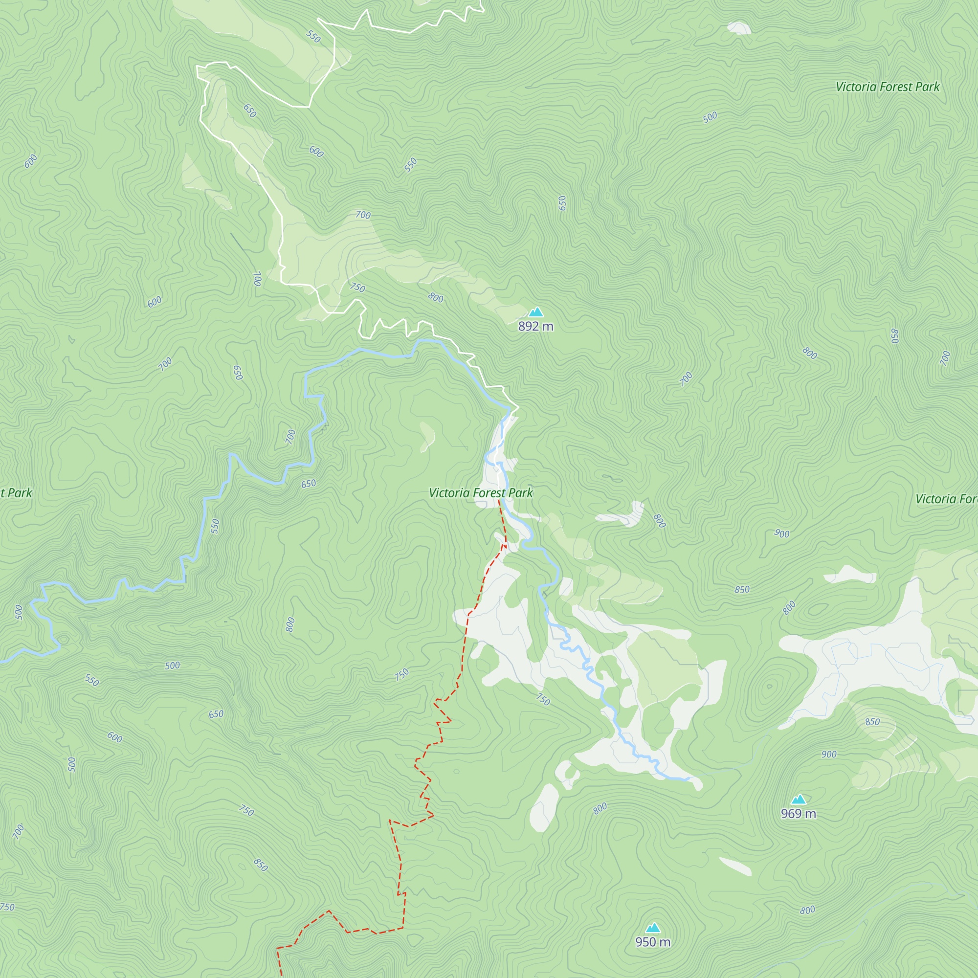 Big River Hut map