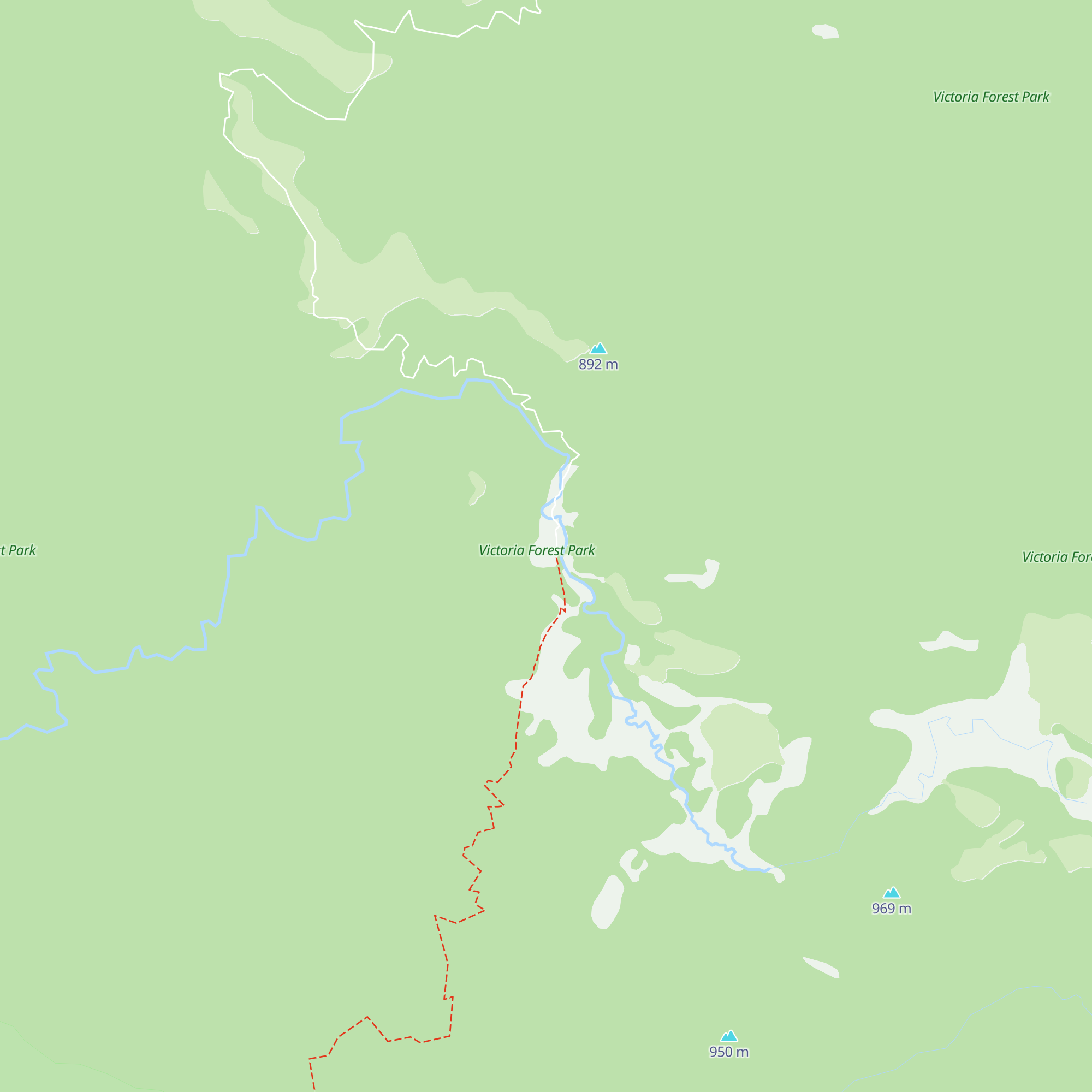 Big River Hut map