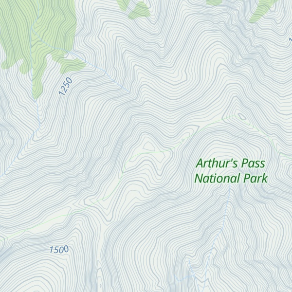 Map of Tainui Peak