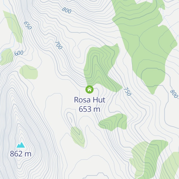 Map of Rosa Hut