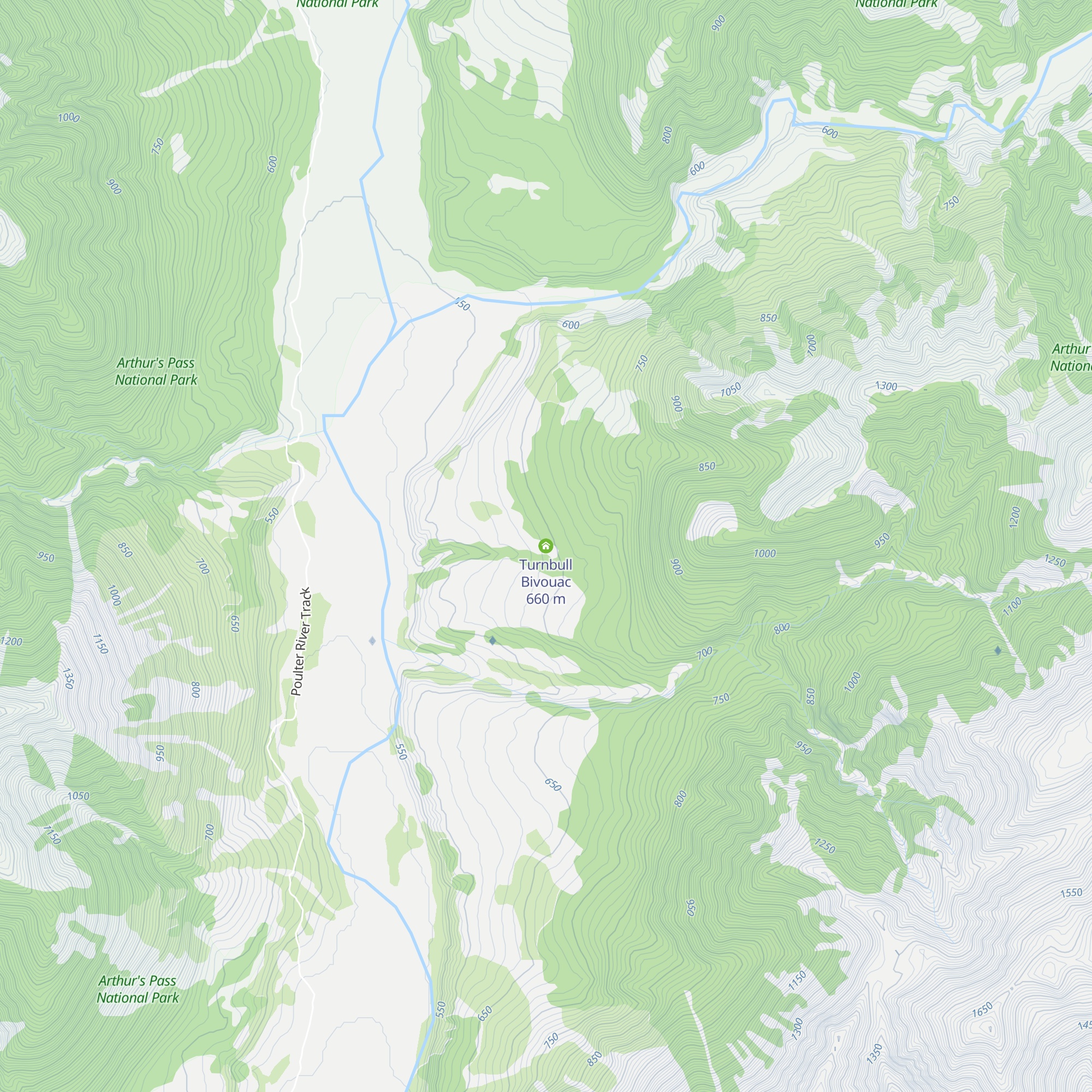 Turnbull Bivouac map