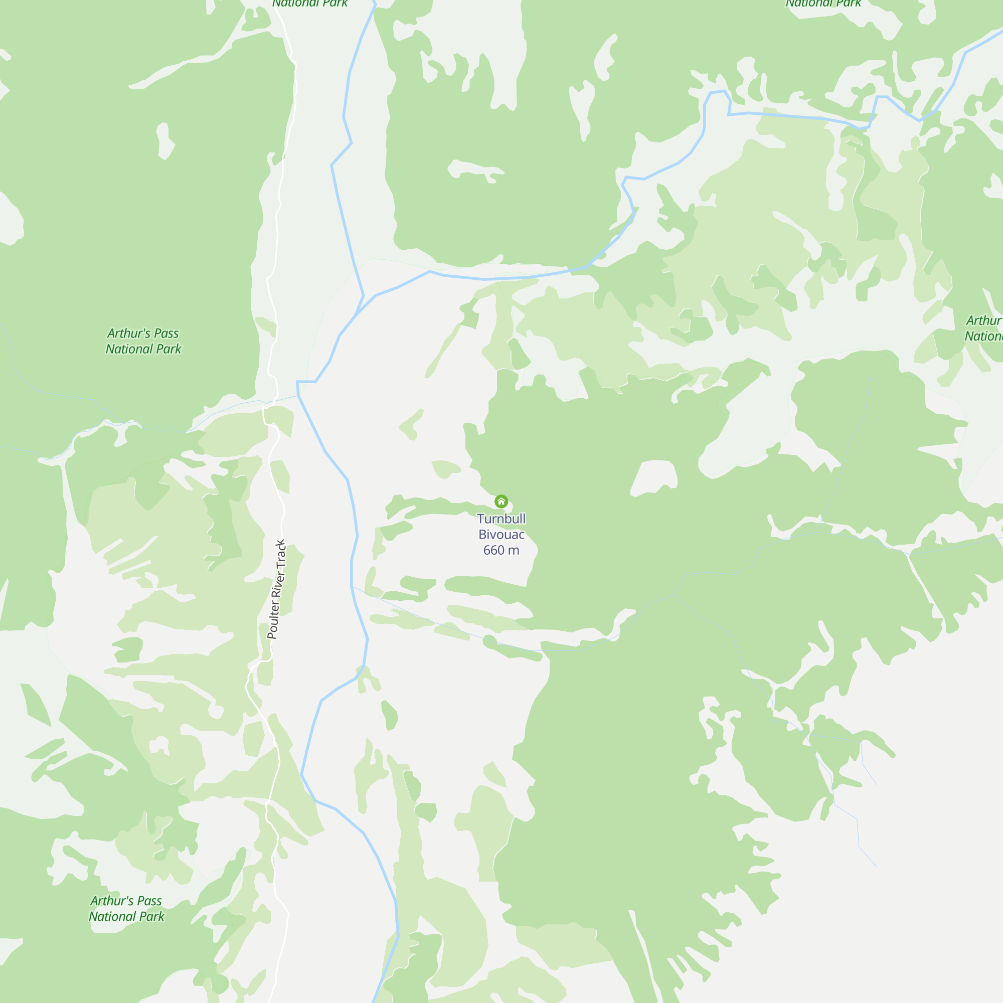 Turnbull Bivouac map